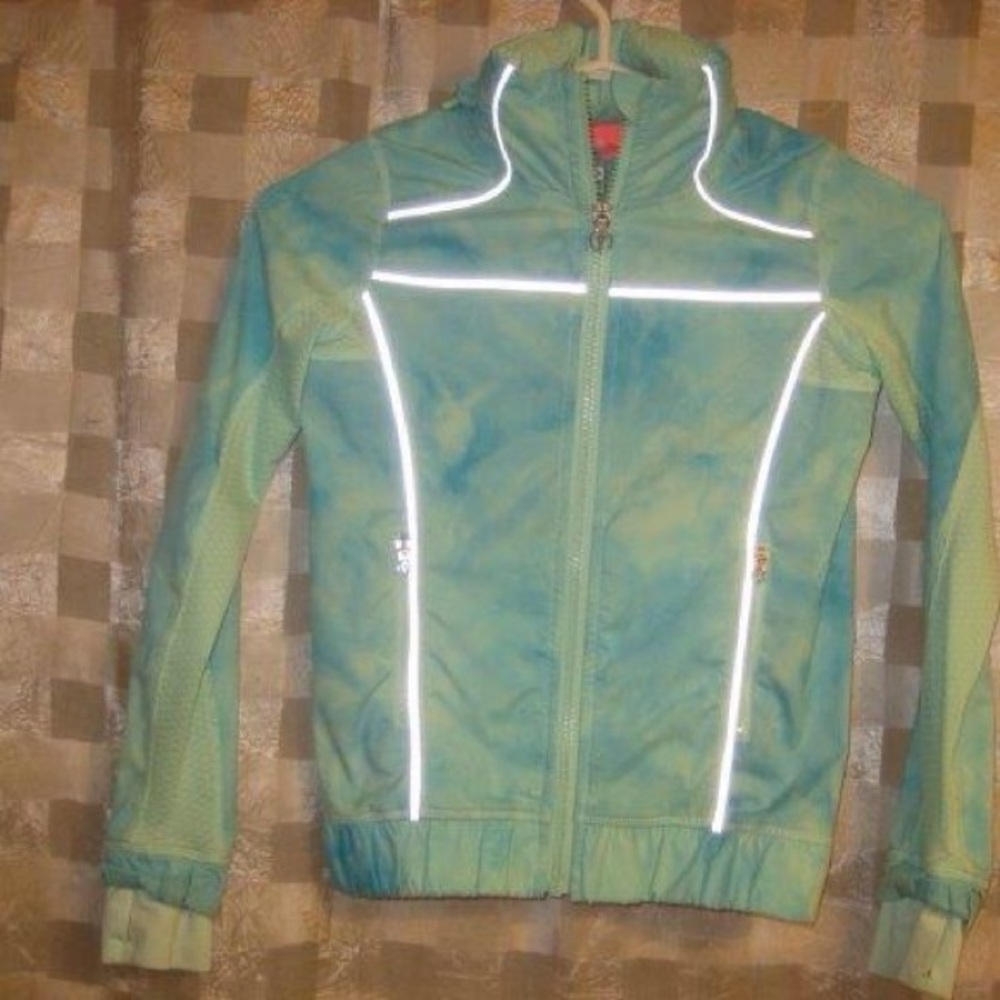 Ivivva Blue Jacket with Pink Trim